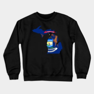 Michigan Flag Crewneck Sweatshirt